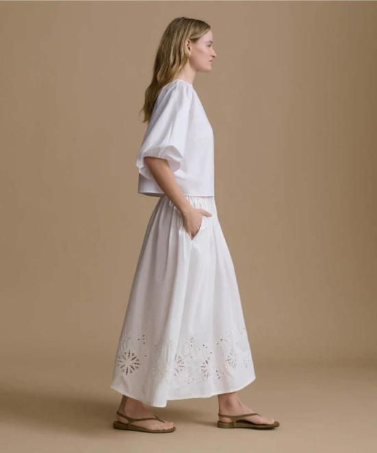  제니 케인 롱 스커트 Jenni Kayne Broderie Lauren - JENNI KAYNE
