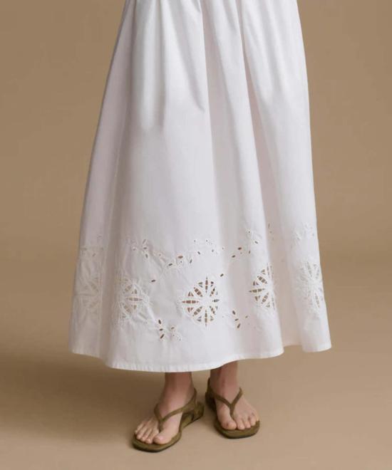  제니 케인 롱 스커트 Jenni Kayne Broderie Lauren - JENNI KAYNE