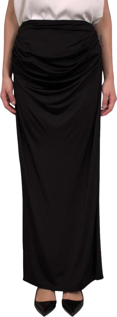 25SS 마그다뷰트림 미디 스커트 133524 BLACK