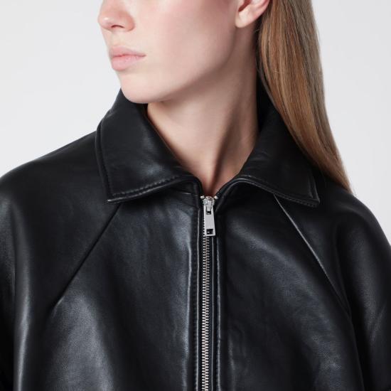 26FW 로테이트 바이 크리스텐슨 가죽 자켓 116544100BCR1585 100 BLACK - ROTATE BY BIRGERCHRISTENSEN