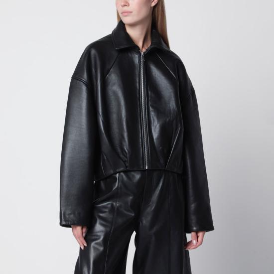26FW 로테이트 바이 크리스텐슨 가죽 자켓 116544100BCR1585 100 BLACK