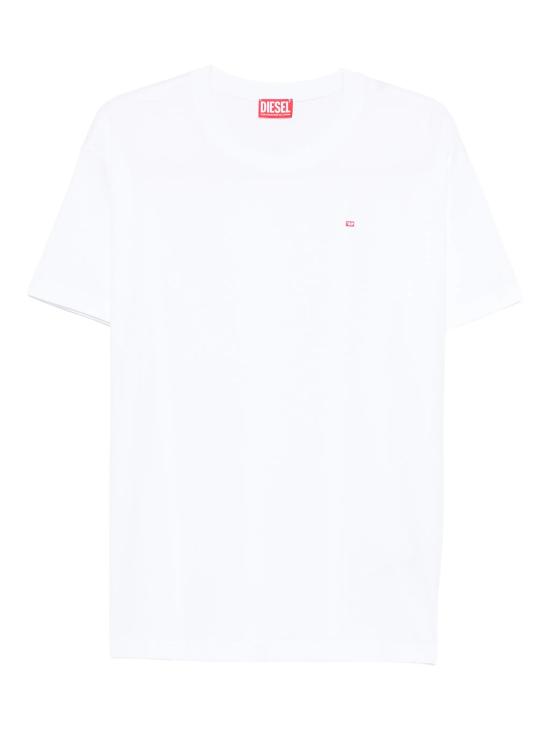 26FW 디젤 T-NORM-PIPING 티셔츠 A201980NIAX 100 WHITE