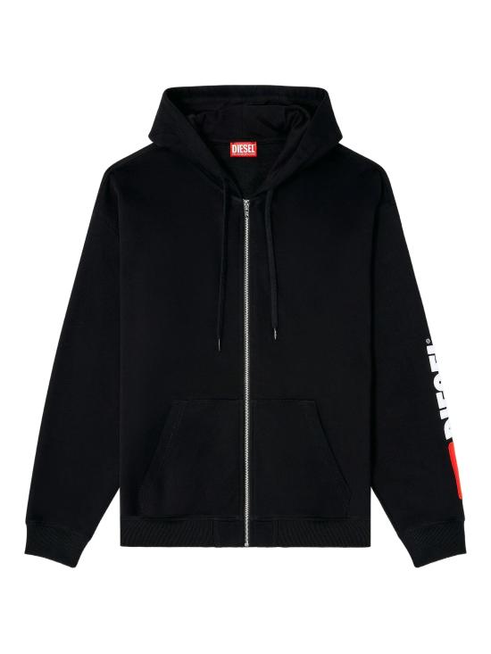 26FW 디젤 s-boxt-zip-hood-div 후드집업 A200220GEAD 9XX BLACK