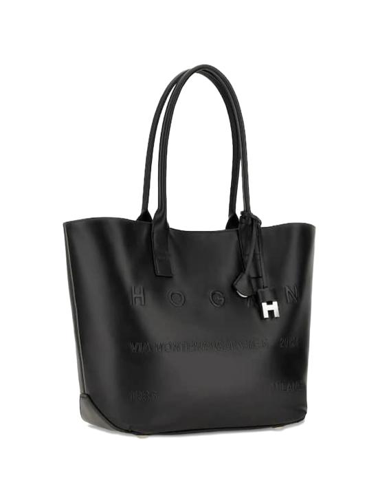 26FW 호간 토트백 KBW01TA3300TZP B999 BLACK - HOGAN