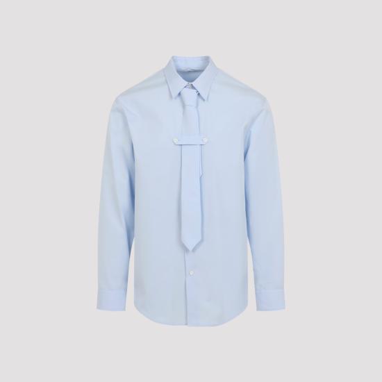26FW 드리스 반 노튼 긴팔 셔츠 2620207124314 514 BLUE - DRIES VAN NOTEN
