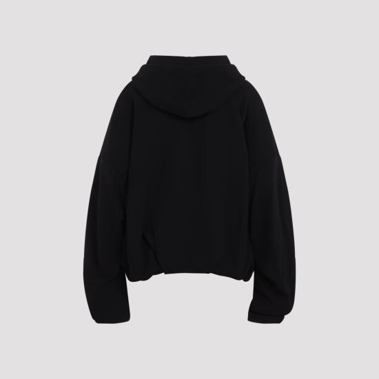 26FW 드리스 반 노튼 후드 티셔츠 2621311074610 900 BLACK - DRIES VAN NOTEN