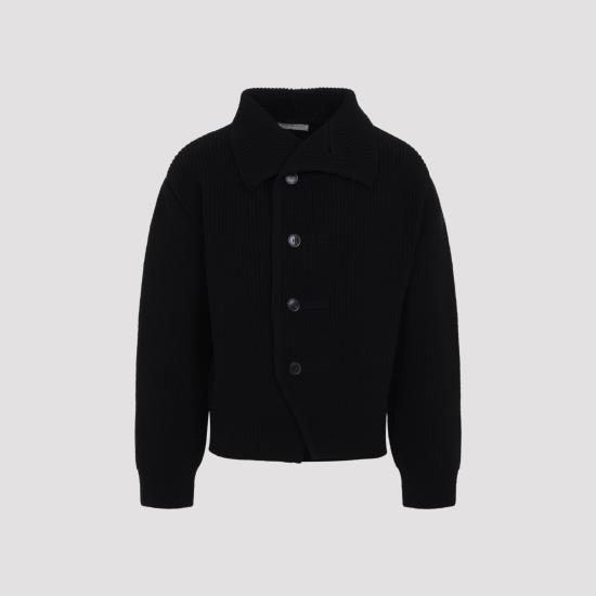 26FW 드리스 반 노튼 가디건 2620212214707 900 BLACK - DRIES VAN NOTEN