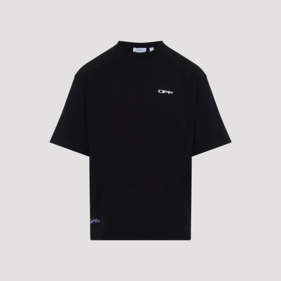 26FW 오프화이트 반팔 티셔츠 44MAA120F26J008001 BLACK - OFF WHITE