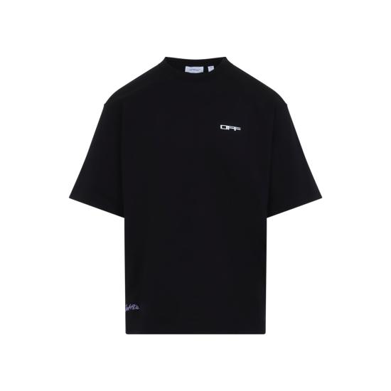 26FW 오프화이트 반팔 티셔츠 44MAA120F26J008001 BLACK