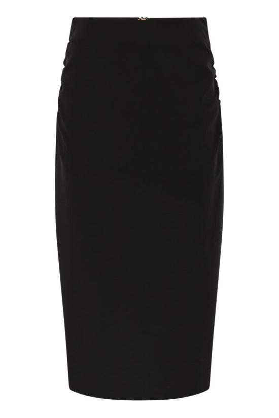 26FW 막스마라 미디 스커트 2626106015600 001 BLACK