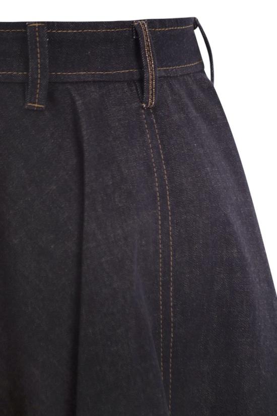 26FW 브루넬로 쿠치넬리 롱 스커트 ML134G4087 C001 DARK DENIM - BRUNELLO CUCINELLI
