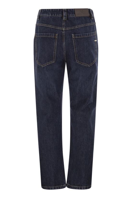 26FW 브루넬로 쿠치넬리 스트레이트 팬츠 MA095P5847 C9370 DARK DENIM - BRUNELLO CUCINELLI