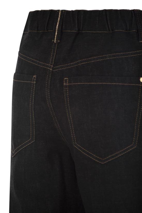26FW 브루넬로 쿠치넬리 스트레이트 팬츠 ML134P4108 C002 BLACK DENIM - BRUNELLO CUCINELLI