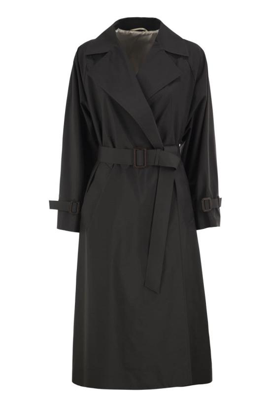 26FW 위켄드막스마라 트렌치 코트 2625026021600 004 BLACK