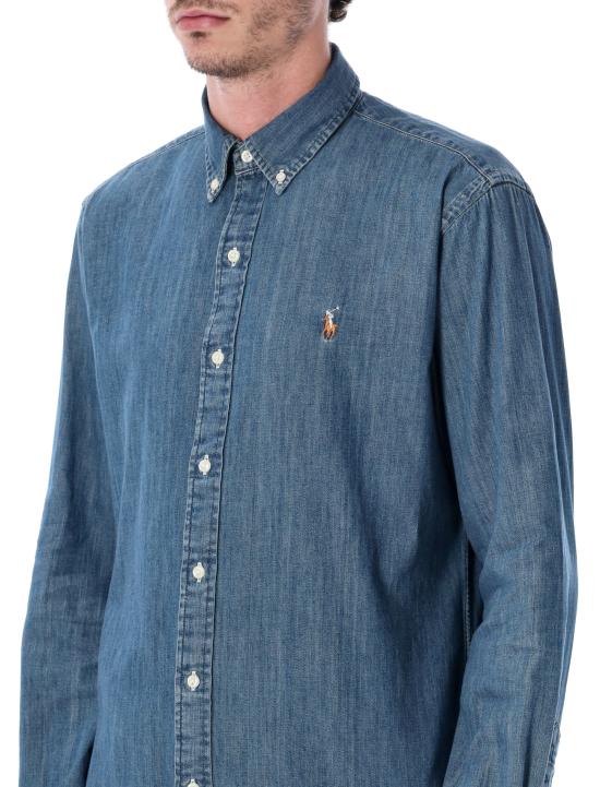 26FW 폴로 랄프로렌 포니로고 자수 데님 셔츠 710792043 001 DENIM - POLO RALPH LAUREN