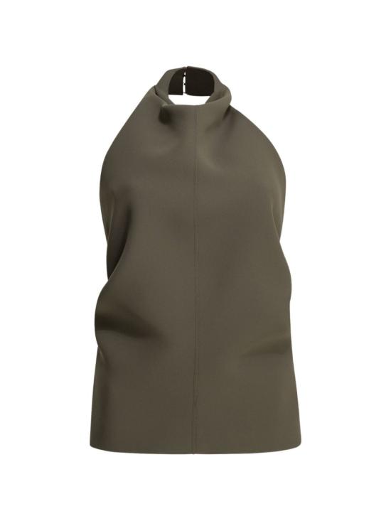 26FW 케이트 로네 플롱제 레더 홀터넥 탑 로네 플롱제 레더 홀터넥 탑 24874114659 BROWN