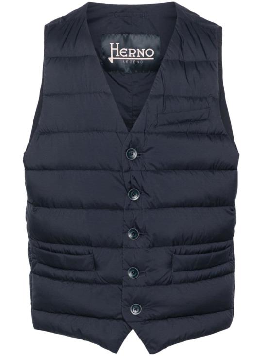 26FW 에르노 다운 베스트 그레이 PI002ULE12456Z9202 NAVY
