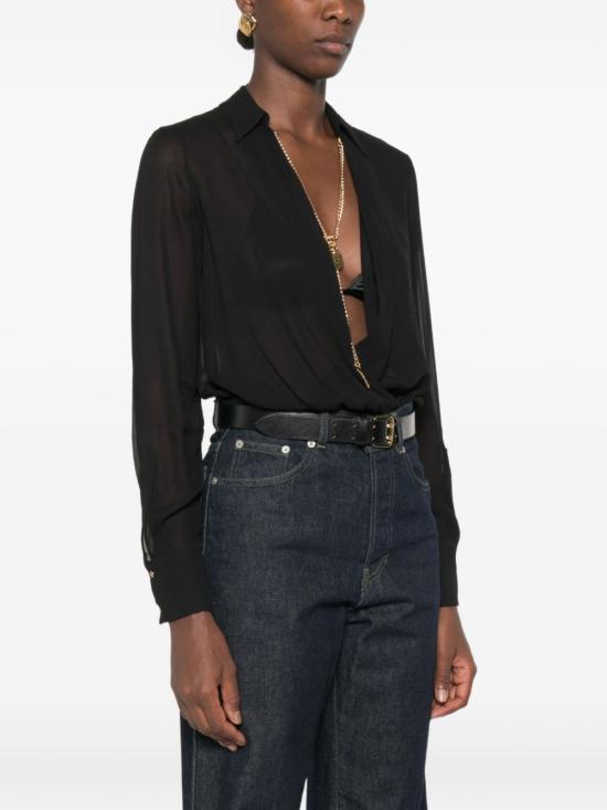 26FW 엘리자베타프랜치 바디수트 티셔츠 CB00966E2110 BLACK - ELISABETTA FRANCHI