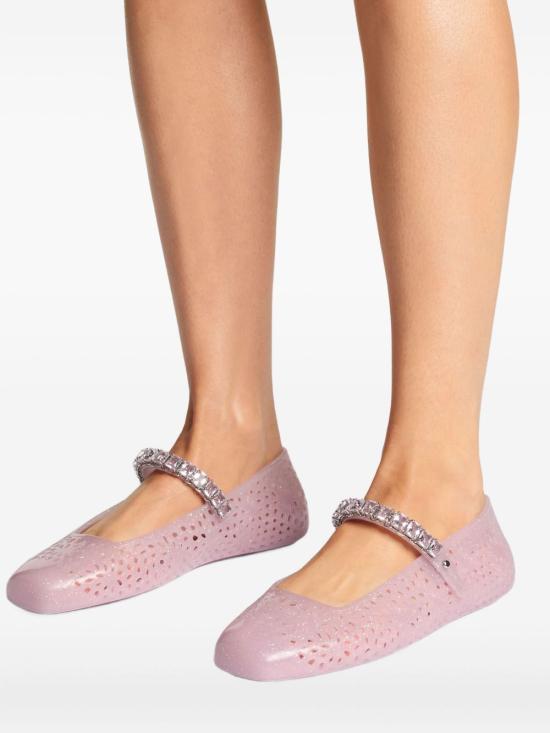 26FW 지미추 플랫 슈즈 THEJELLYNTXCOTTONCANDYSILVERMIX PINK - JIMMY CHOO