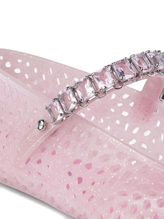 26FW 지미추 플랫 슈즈 THEJELLYNTXCOTTONCANDYSILVERMIX PINK - JIMMY CHOO