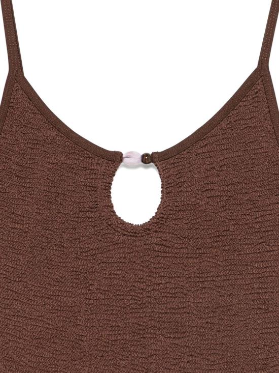 26SS 훈자 지 비키니 수영복 SMIABDDMETALLICCHOCOLATE MARRONE - HUNZA G