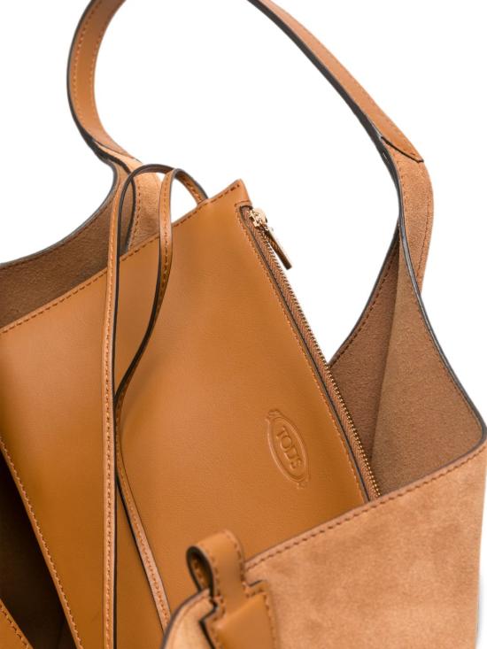 26FW 토즈 T 타임리스 미니 쇼핑백 XBWTSBA0300P3A7L12 LUGGAGE - TODS