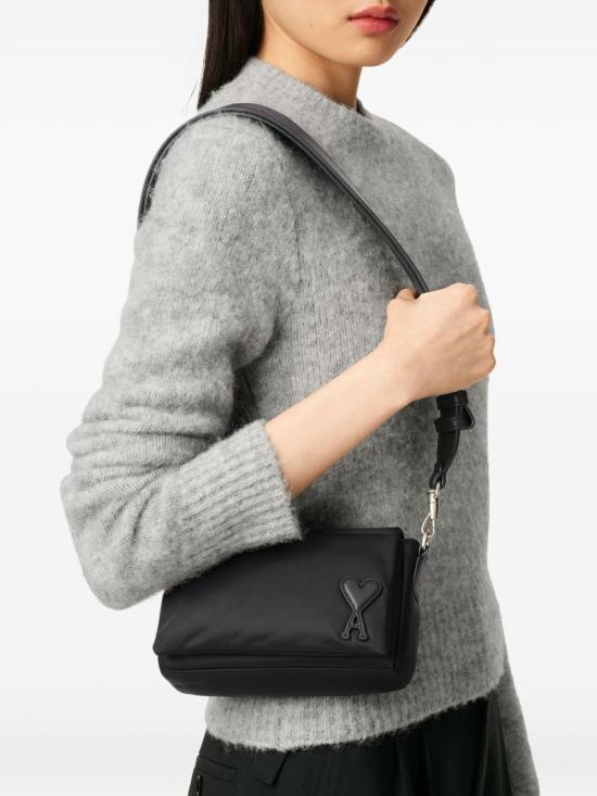 26FW 아미 톤온톤 하트 로고 나일론 마르셀 런치 박스 백 ULL710AW0001001 BLACK - AMI