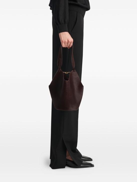26FW 케이트 시그니처 로터스 미니 토트백 H2056978585 BORDEAUX - KHAITE