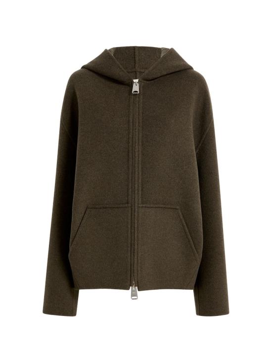 26FW 케이트 돌렘 울 블렌드 후드 자켓 6243547716 BROWN