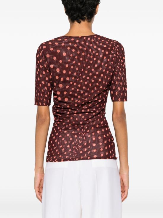 26FW 스텔라 맥카트니 반팔 티셔츠 6J04813SQA756107 BORDEAUX - STELLA MCCARTNEY
