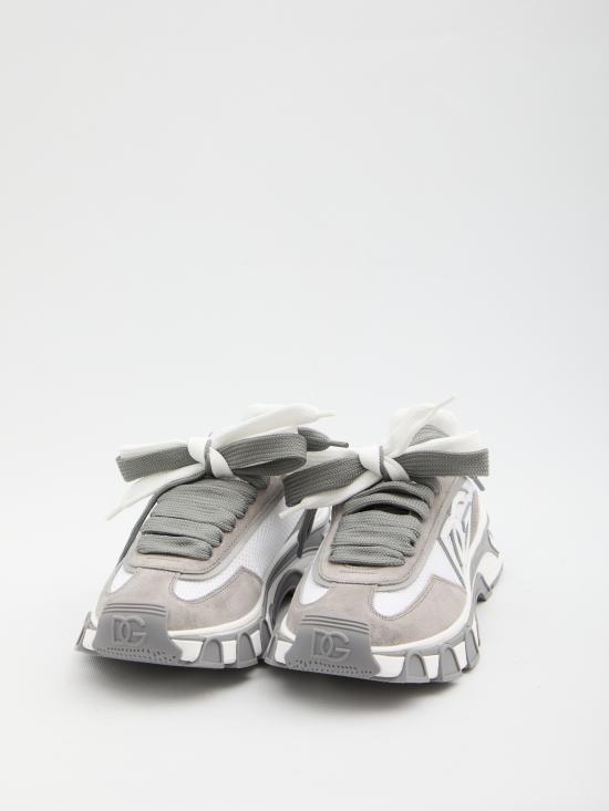 26SS 돌체앤가바나 DG 컨트리 로드 나일론 앤 레더 스니커즈 CS2403A02088B932 BIANCO GRIGIO - DOLCE & GABBANA