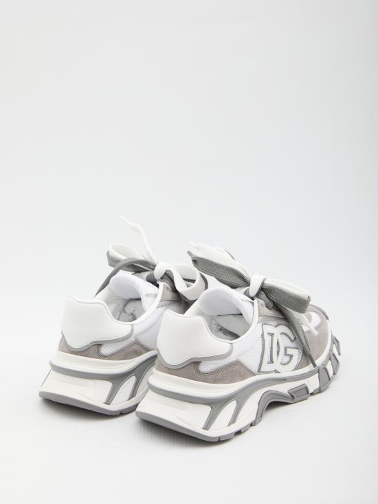 26SS 돌체앤가바나 DG 컨트리 로드 나일론 앤 레더 스니커즈 CS2403A02088B932 BIANCO GRIGIO - DOLCE & GABBANA