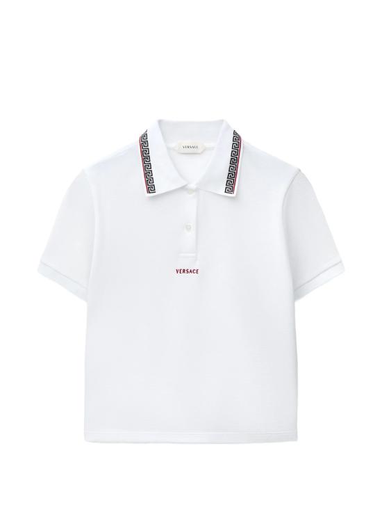 26FW 베르사체 폴로 티셔츠 10259671A186881W000 BIANCO