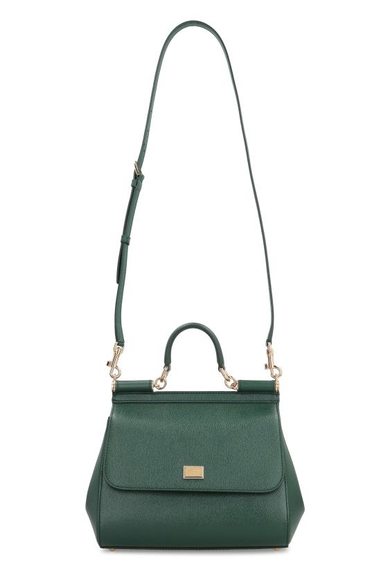 26SS 돌체앤가바나 라지 시실리 핸드백 BB6002B100187399 GREEN - DOLCE & GABBANA