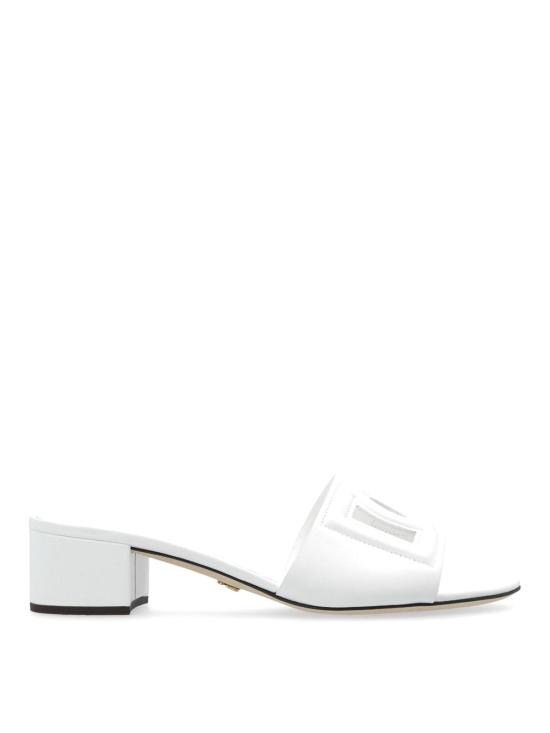 26SS 돌체앤가바나 DG 로고 카프스킨 슬라이더 CR1755AY32980001 WHITE
