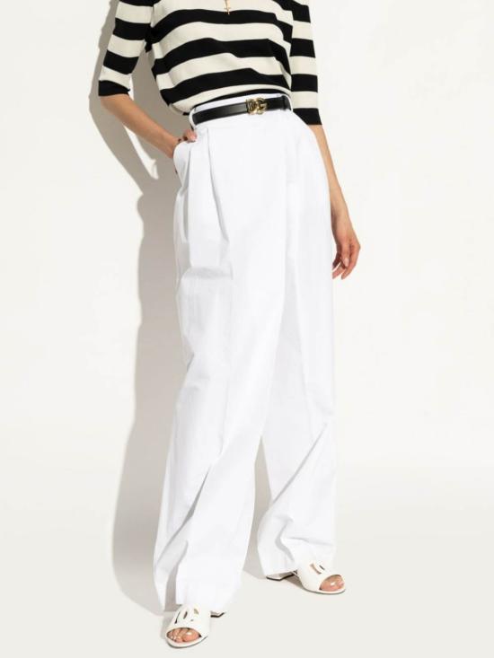 26SS 돌체앤가바나 DG 로고 카프스킨 슬라이더 CR1755AY32980001 WHITE - DOLCE & GABBANA
