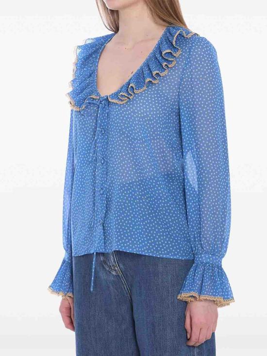 25SS 발렌티노 가라바니 반팔 티셔츠 6B0AB7H19B7DEP BLUE - VALENTINO GARAVANI
