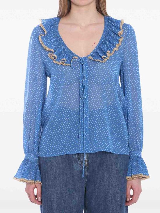 25SS 발렌티노 가라바니 반팔 티셔츠 6B0AB7H19B7DEP BLUE - VALENTINO GARAVANI