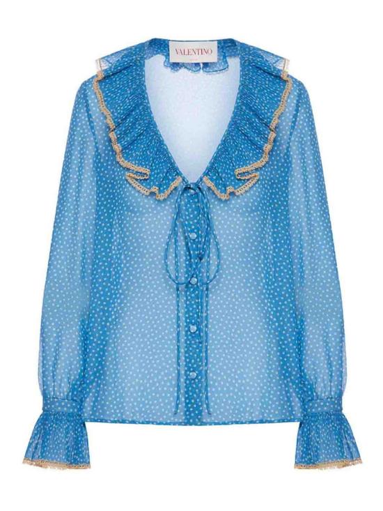 25SS 발렌티노 가라바니 반팔 티셔츠 6B0AB7H19B7DEP BLUE