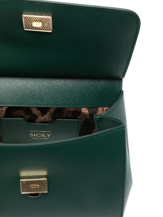 26SS 돌체앤가바나 미디움 시실리 핸드백 BB6003B100187399 GREEN - DOLCE & GABBANA