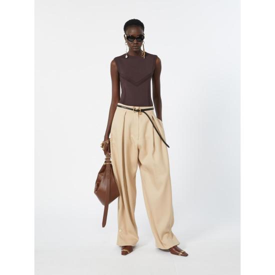26FW 스포트막스 스트레이트 팬츠 2622136051600011 BEIGE - SPORTMAX