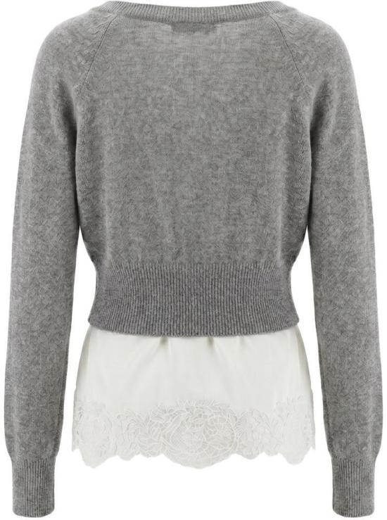 26FW 에르마노 설비노 가디건 D492N300APPYUN1704 GREY - ERMANNO SCERVINO
