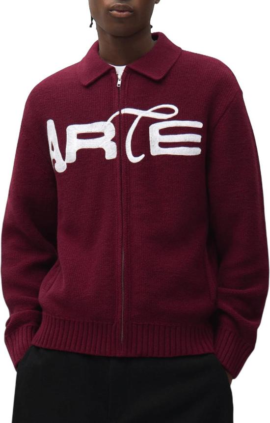 26FW 아르떼 앤트워프 베스트 ARTEANTWERP021K602ENERGYCARDIGANCARDIGANSBURGUNDY MAROON - ARTE ANTWERP