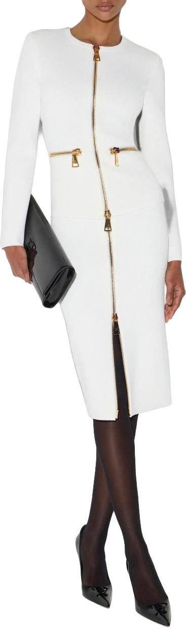 26FW 엘리자베타프랜치 미디 스커트 GK28B66E2360 WHITE - ELISABETTA FRANCHI