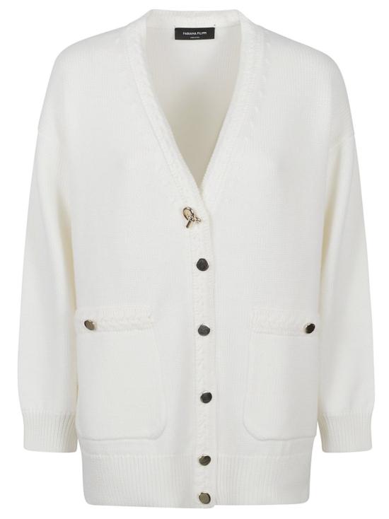 26FW 파비아나 필리피 가디건 MAD216F063D46225 White
