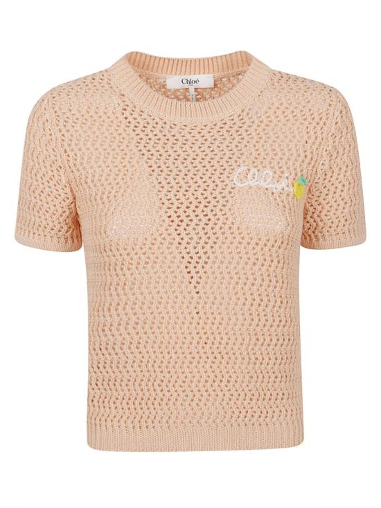 26FW 끌로에 반팔 티셔츠 CH26AMP2080081G Neutrals