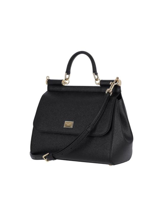 26FW 돌체앤가바나 라지 시실리 핸드백 BB6002 B100180999 Black - DOLCE & GABBANA