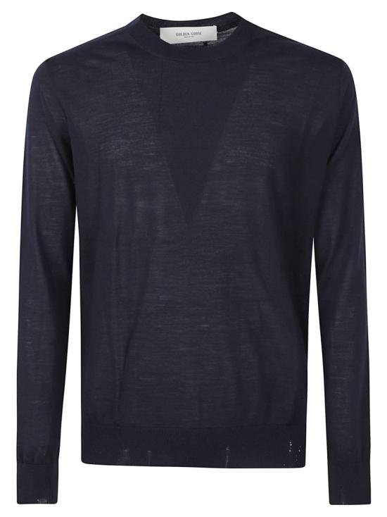 26FW 골든구스 라운드넥 스웨터 GMP00947P00066550501 Black