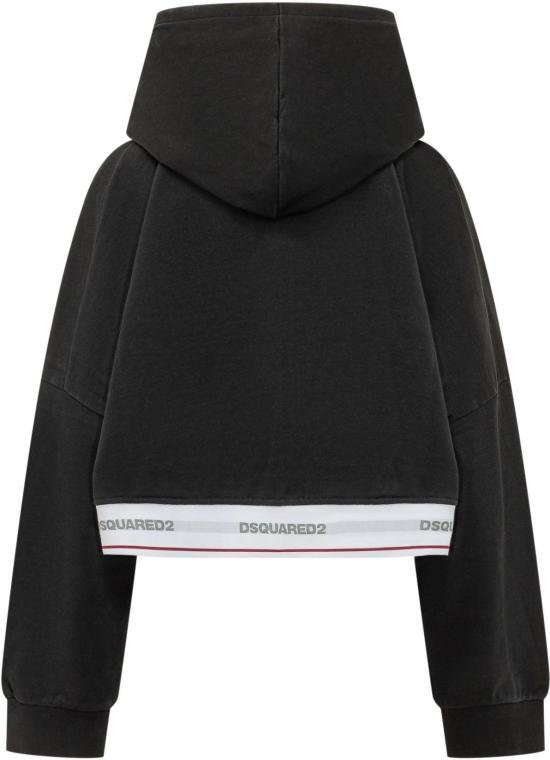 26FW 디스퀘어드2 후드 티셔츠 S72GU0522D25028900 BLACK - DSQUARED2