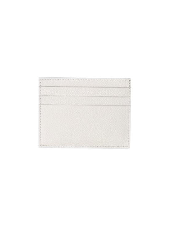 26SS 톰브라운 페블 그레인 레더 스트라이프 노트 카드 홀더 MAW031L 00198100 White - THOM BROWNE